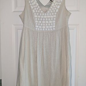 Beautiful Silk Miss Me Dress Beaded Accents Size Medium